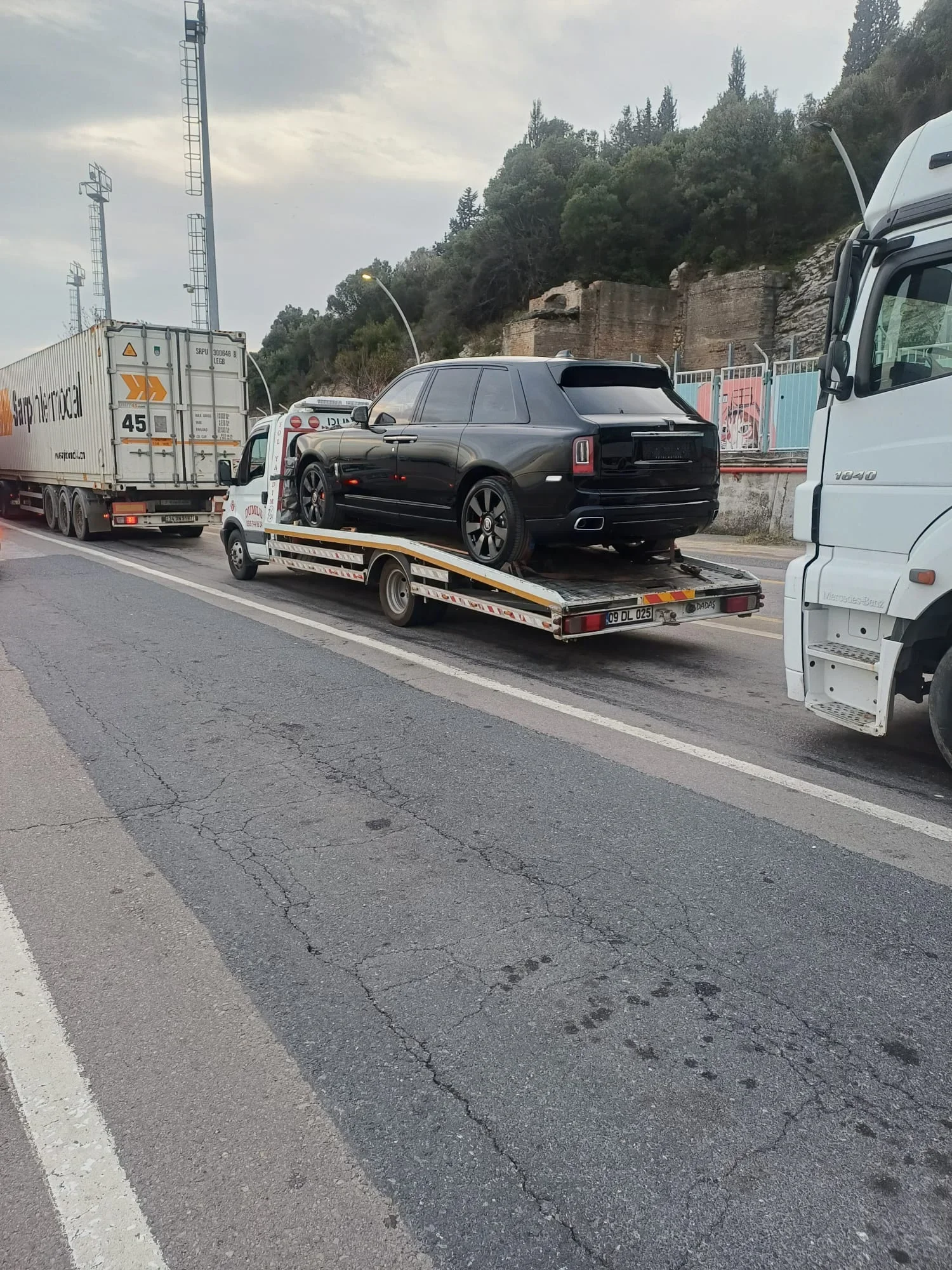 Aydın oto kurtarma saha görüntüsü